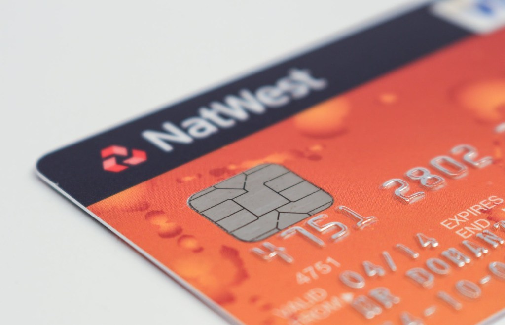 
Debit card with a chip for payWave.