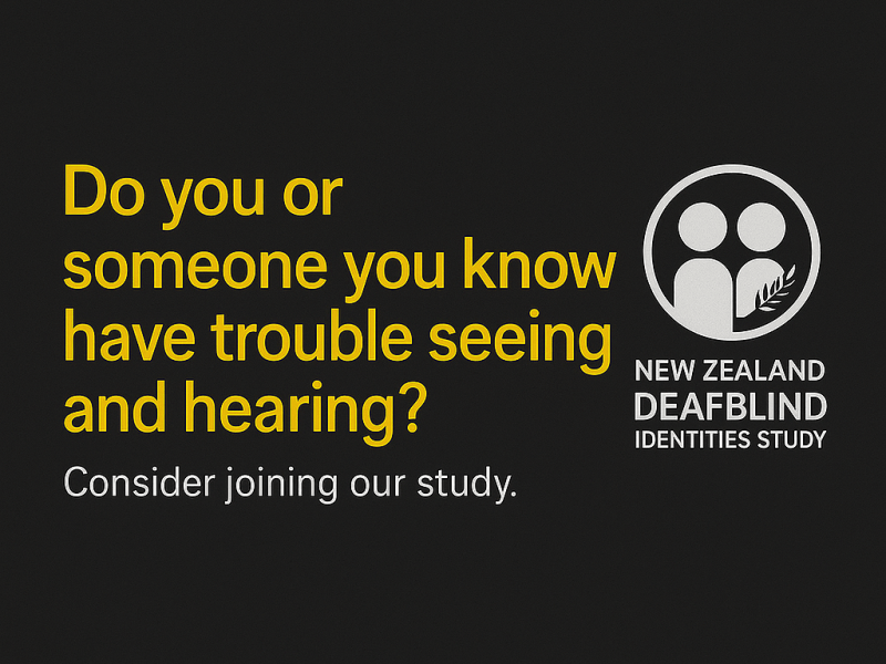 Share your story – help define Deafblindness in Aotearoa New&nbsp;Zealand